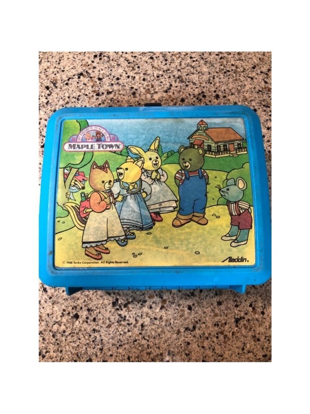 Aladdin 1988 Maple Town My Favorite Place to Be Lunch Box with Thermos